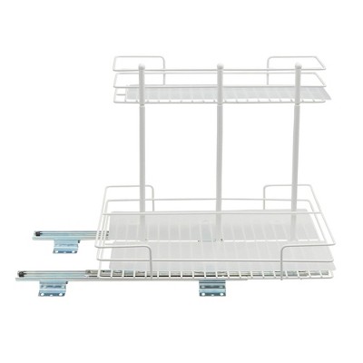Household Essentials Double-Sided Pantry Organizer White: Steel Kitchen Storage, Cabinet Organizers, 1-Year Warranty — фото 2