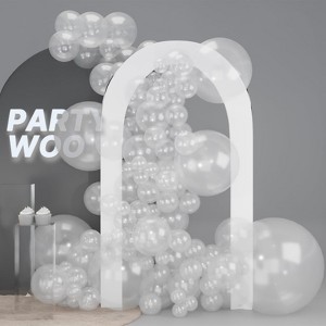 PartyWoo Balloons Clear Transparent Bubble 36 18 12 10 5 Inch 127 pcs - 1 of 4