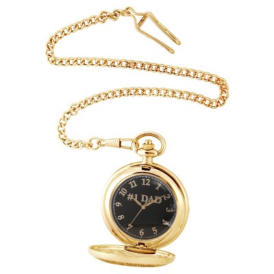 Men's eWatchfactory Family DAD Pocket Watch - Gold