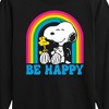 Boys' - Peanuts - Be Happy Rainbow Long Sleeve Graphic T-Shirt - 2 of 4