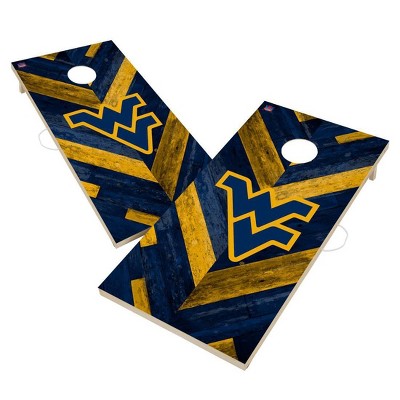 NCAA West Virginia Mountaineers 2'x4' Solid Wood Cornhole Board