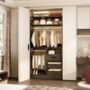 Besiost 36-In Closet Organizer with Wood Drawers, Freestanding Closet System with Hanging Rods - 3 of 4