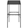 vidaXL BBQ Gazebo with Side Shelves Anthracite 86.6"x45.3"x90.6" Steel - 4 of 4