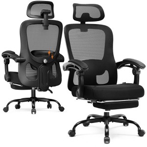 COMHOMA Mesh Office Chair, Ergonomic High Back Executive Chair with Adjustable Lumbar Support, Wide Seat - 1 of 4