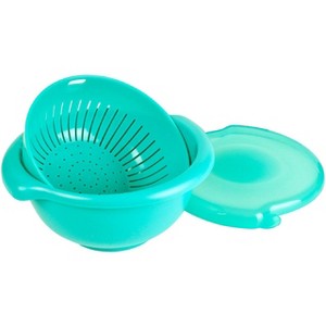 Hutzler 3-in-1 Berry Bowl Keeper, Colander & Container, Keeps Berries Fresh Longer, 1 Quart Capacity - 1 of 3