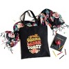 City Creek Prints Y'all Gonna Learn Today Canvas Tote Bag - 15x16 - Black - 2 of 2