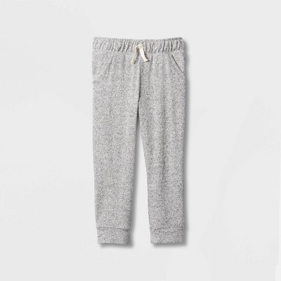 Toddler Girls&#39; Solid Cozy Knit Jogger Pants - Cat &#38; Jack&#8482; Gray 4T