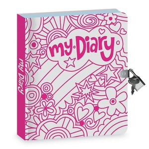 MindWare Rainbow World Foil Coloring Diary - Stationery - 1 of 3