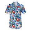 Clearlove Men's Hawaiian Shirt Short Sleeves Printed Button Down Summer Beach Dress Shirts - 2 of 4