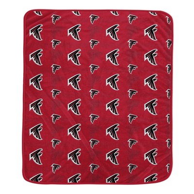 NFL Atlanta Falcons Repeat Tonal Logo Flannel Fleece Blanket