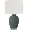 Monarch Specialties Lighting 24inchH Table Lamp Blue Ceramic Ivory / Cream Shade Contemporary - 2 of 4