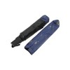 Unique Bargains Portable Umbrella 8-Rib Leaves Pattern Manual Sun Impact Cloth Vinyl 39.37"x27.17" 1 Pcs - 3 of 4