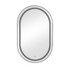 NicBex Oval/Rectangle Wall Cabinet with LED Lights,Storage Cabinet with Tempered Glass Shelves,Wall Mounted Bathroom Cabinet,Medicine Mirror Cabinet - 2 of 4