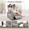 Power Recliner Chair Swivel Glider Rocker for Nursery, Upholstered Rocking Reclining Single Sofa with 2 Device Holders-Grey - 3 of 4