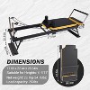 Pilates Reformer Machine with Springs & Resistance Bands, Full Body Workout Reformer Bed with Adjustable Height, Carbon Steel Frame - 4 of 4