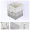 REGALWOVEN Cotton Collapsible With Handles Storage Open Storage Bins 3 Pcs - 2 of 4