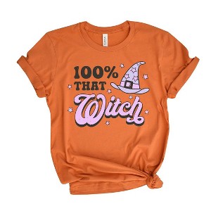 Simply Sage Market Women's Purple 100% That Witch Short Sleeve Graphic Tee - 1 of 2