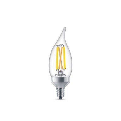 White Dimmable Energy Star LED Candelabra Bulb 60W Equivalent