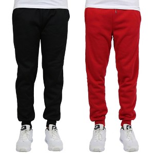 Blue Ice Men's  Fleece-Lined Jogger Sweatpants-2 Pack - 1 of 2
