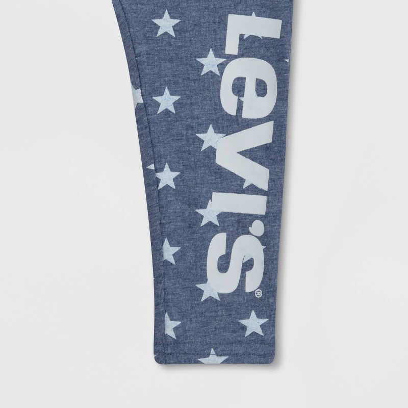 Levi's® Baby Girls' 2pc Ruffle Tunic Top & Leggings Set - White, 4 of 5