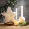 Sullivans Illuminated Snow Taper Holder White 4"H Ceramic - 3 of 3