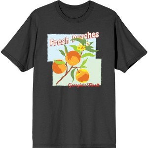 Natural World Fresh Peaches Georgia's Finest Men's Short Sleeve Tee - 1 of 2