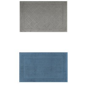 Unique Bargains 2Pcs Cotton Banded Reversible Soft Plush Absorbent Bathtub Mat - 1 of 4