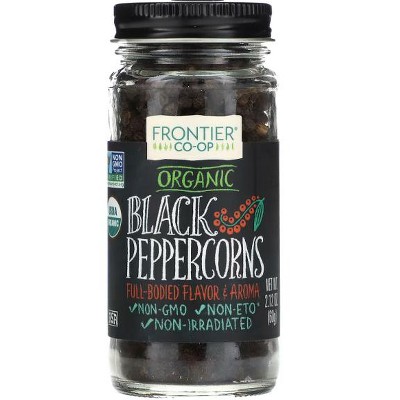 Frontier Co-op, Organic Black Peppercorns, 2.12 oz
