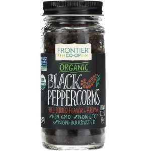Frontier Co-op, Organic Black Peppercorns, 2.12 oz - 1 of 2