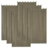 Yescom 54"x120" Outdoor Curtain Panel Tab Top UV30+ Porch Pergola Backyard 6 Piece Coffee Liqueur - 2 of 4