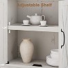 5 Tier Book case with Cabinet, Farmhouse Book Shelf with Storage Doors, 68.7" Tall Wooden 5 Shelf Book Case for Home Office, Living Room - 4 of 4