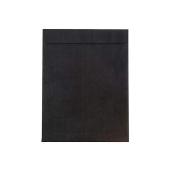 JAM Paper 10 x 13 Tyvek Tear-Proof Open End Catalog Envelopes Black V021376
