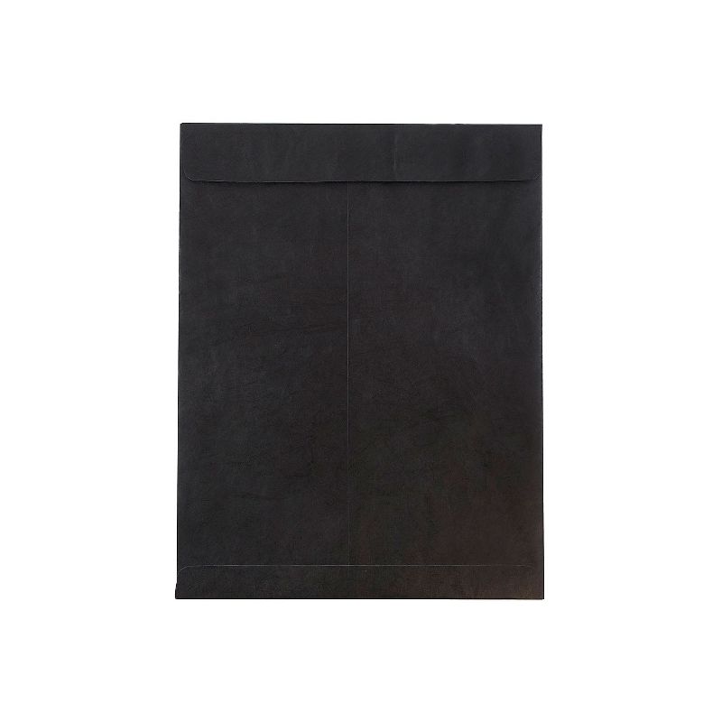 JAM Paper 10 x 13 Tyvek Tear-Proof Open End Catalog Envelopes Black V021376, 1 of 2