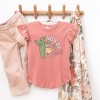 The Juniper Shop Howdy Chick Toddler Flutter Sleeve Tee - 2 of 2