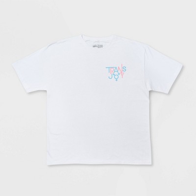 Pride Adult Short Sleeve 'Trans Joy' T-Shirt - White