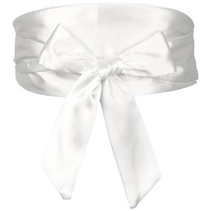 Elerevyo Women Satin Obi Self Tie Wrap Wide Sash Waistband Belt for Dress Bridal 1Pc - 1 of 4