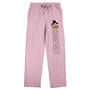 Dragon Ball Z Goku Logo Women’s Cradle Pink Sleep Pajama Pants - 1 of 4