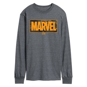 Men's - Marvel - Camo Logo Long Sleeve Graphic T-Shirt - 1 of 3