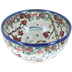 Blue Rose Polish Pottery Vena Cereal Bowl - 1 of 2