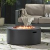 Gulches 32" Round Propane Fire Pit - 40,000 BTU Dark Grey Powder-Coated Iron, CSA Certified, Smokeless, Electronic Ignition, No Assembly - 2 of 4