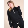 POPLINEN Betty Modal Hoodie - Black - 3 of 4