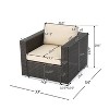 GDFStudio Avianna Outdoor Wicker 5 Seater Sofa Set with Storage Ottoman - 3 of 4