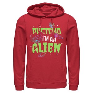 Mens Lilo & Stitch Pretend I'm An Alien Lightweight Hoodie - 1 of 4