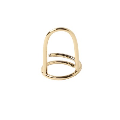 Women's Minimal Nail Ring - Champayne Gold