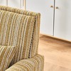Sapphtopaz Modern Accent Chair with Nailhead Trim Striped Upholstered Cozy Chair with Lumbar Pillow&Wood Frame Armchair for Living Room,Bedroom - 4 of 4