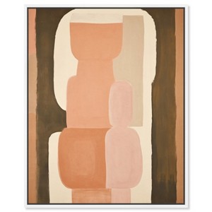 Art Remedy Abstract Pottery Brown Earthy Abstract Wall Art Framed - 1 of 4
