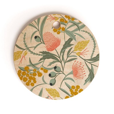 13" Wood Heather Dutton Flora Australis Cutting Board - society6