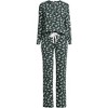 Lands' End Women's Petite Knit 2 Piece Pajama Set - Long Sleeve Top and Pants - 3 of 4