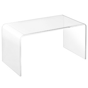32inLong Rectangle All Acrylic 15mm Thick Waterfall Coffee Table, Clear - 1 of 1