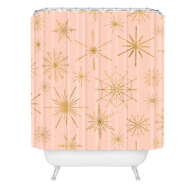 peach shower curtain